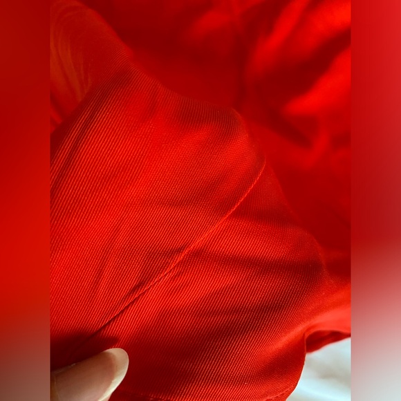 Zara bright Red Satin Effect Lingerie Style maxi Cowl Neck Dress Size XS NWT - Picture 16 of 16